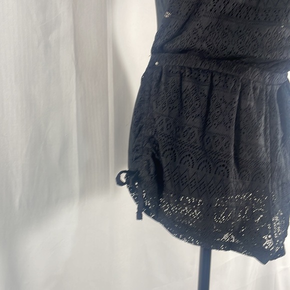 Victoria’s Secret Black lace swimsuit romper coverup, small - Picture 5 of 12
